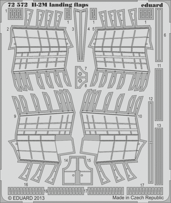 Eduard 72572 1:72 Ilyushin IL-2M Stormovik landing flaps