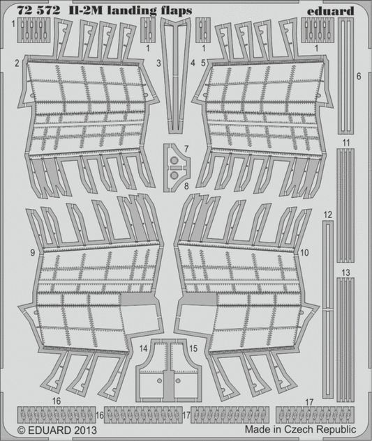 Eduard 72572 1:72 Ilyushin IL-2M Stormovik landing flaps