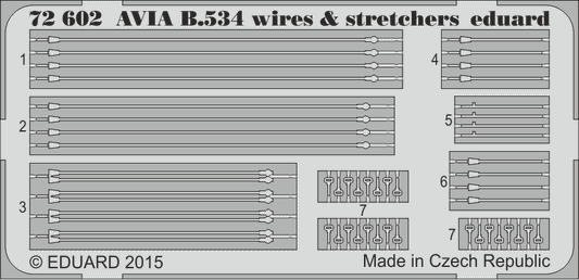 Eduard 72602 1:72 Avia B-534 wires & stretchers