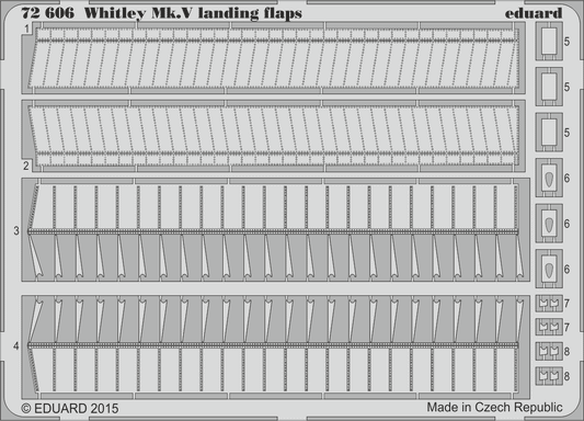 Eduard 72606 1:72 Armstrong-Whitworth Whitley Mk.V landing flaps