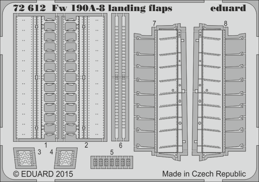 Eduard 72612 1:72 Focke-Wulf Fw-190A-8 landing flaps
