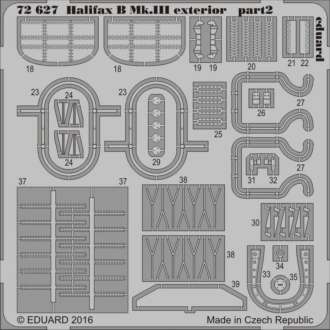 Eduard 72627 1:72 Handley-Page Halifax B Mk.III exterior