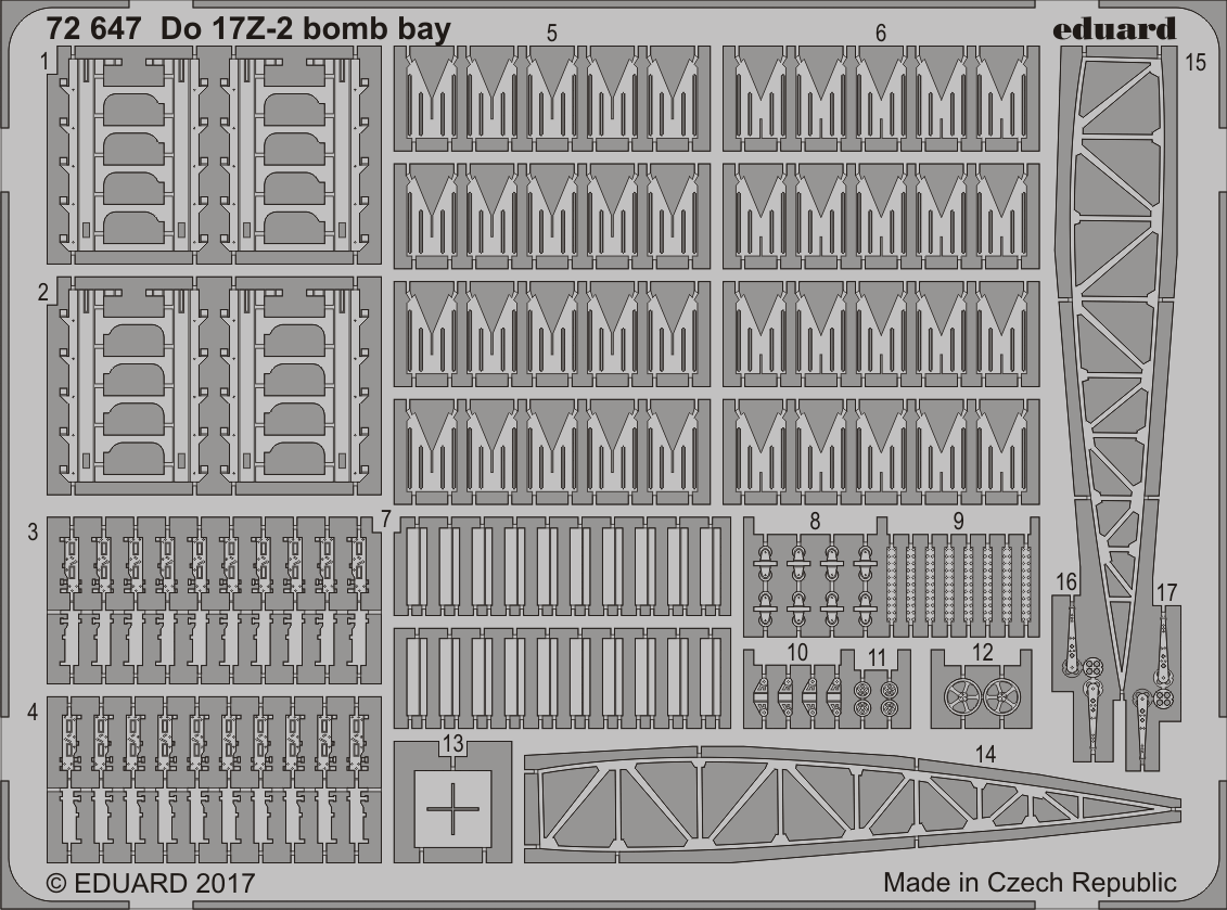 Eduard 72647 1:72 Dornier Do-17Z-2 bomb bay