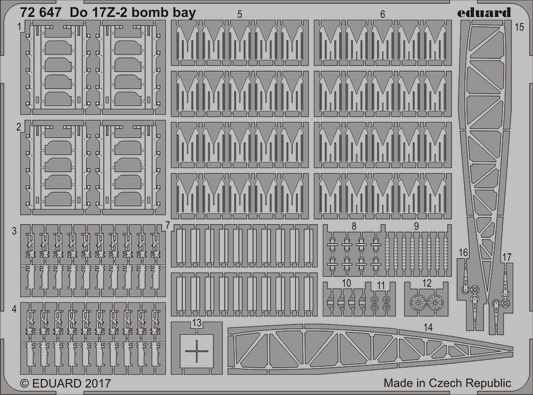 Eduard 72647 1:72 Dornier Do-17Z-2 bomb bay