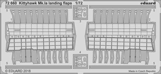 Eduard 72660 1:72 Curtiss Kittyhawk MK.IA landing flaps