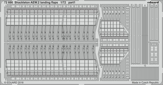 Eduard 72666 1:72 Avro Shackleton AEW.2 landing flaps