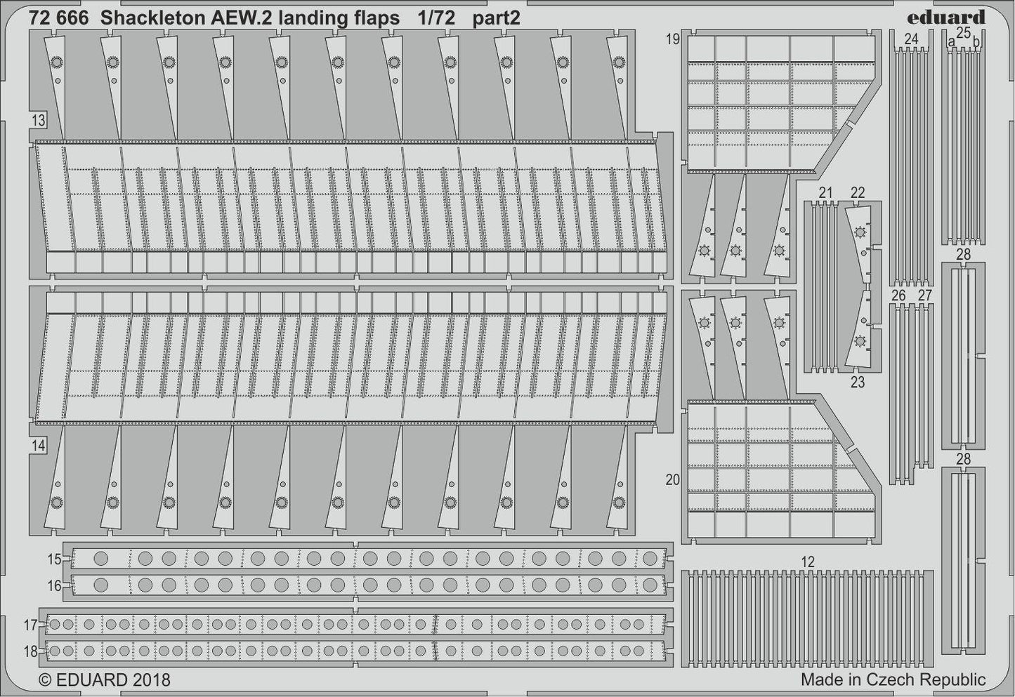 Eduard 72666 1:72 Avro Shackleton AEW.2 landing flaps