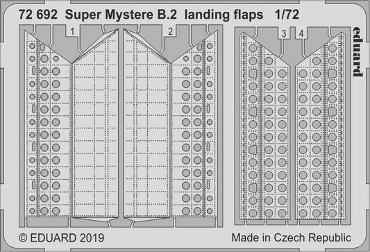 Eduard 72692 1:72 Super Mystere B.2 landing flaps