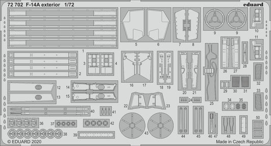 Eduard 72702 1:72 Grumman F-14A Tomcat exterior