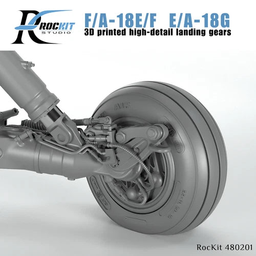 Rockit Studio RS480201H 1:48 Boeing E/A-18E/E/A-18E/E/A-18F Super Hornet landing gear with wheels