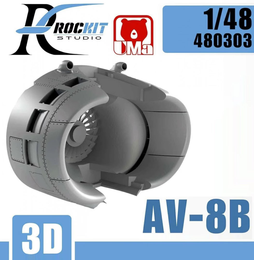 Rockit Studio RS480303 1:48 McDonnell-Douglas AV-8B workable Intake sets