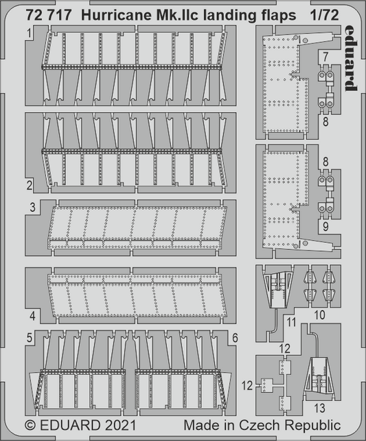 Eduard 72717 1:72 Hawker Hurricane Mk.IIc landing flaps