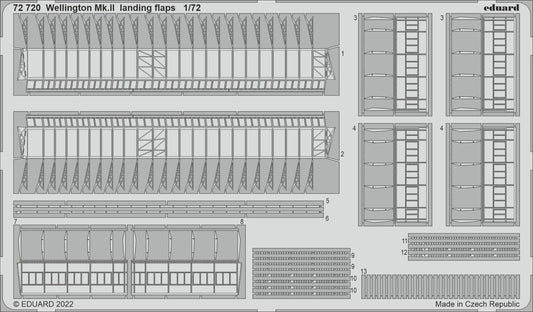 Eduard 72720 1:72 Vickers Wellington Mk.II landing flaps