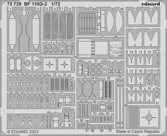 Eduard 72729 1:72 Messerschmitt Bf-110G-2