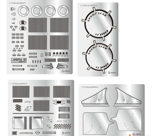 Beemax BX12002E 1:12 McLaren MP4/4 Senna Detail Set