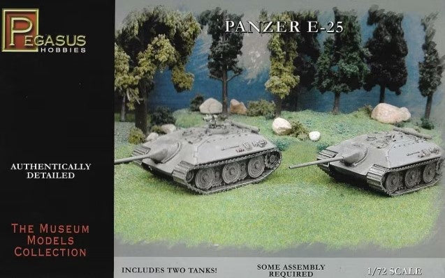 Pegasus Hobbies 7602 1:72 Panzer E-25 (2 per pack)