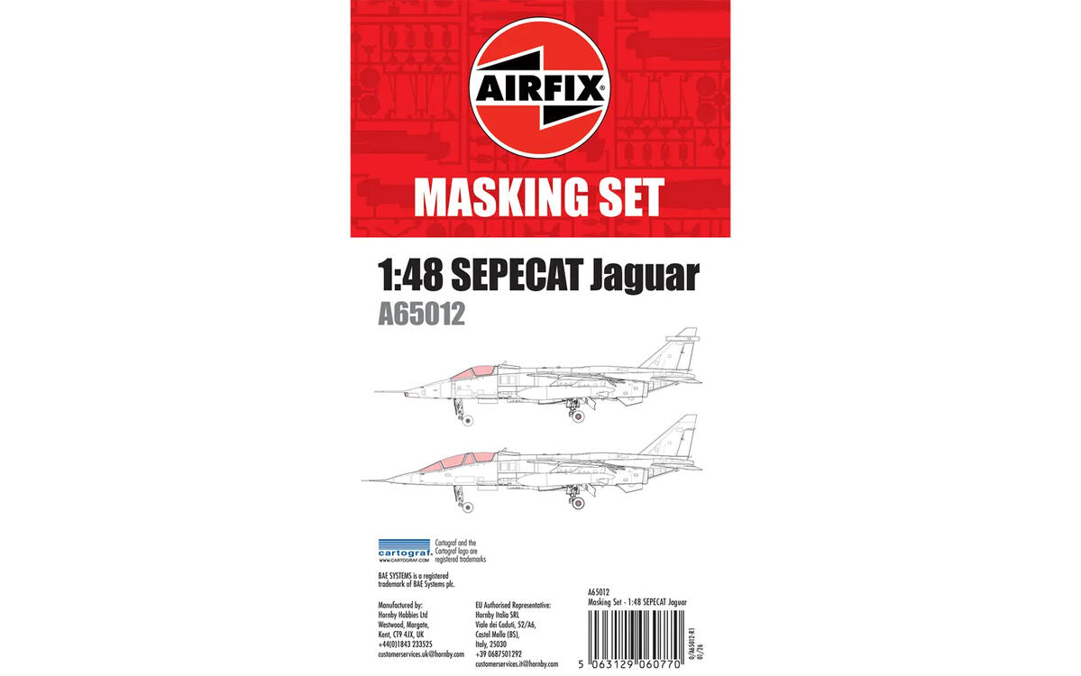 Airfix A65012 1:48 Masking Set - SEPECAT Jaguar