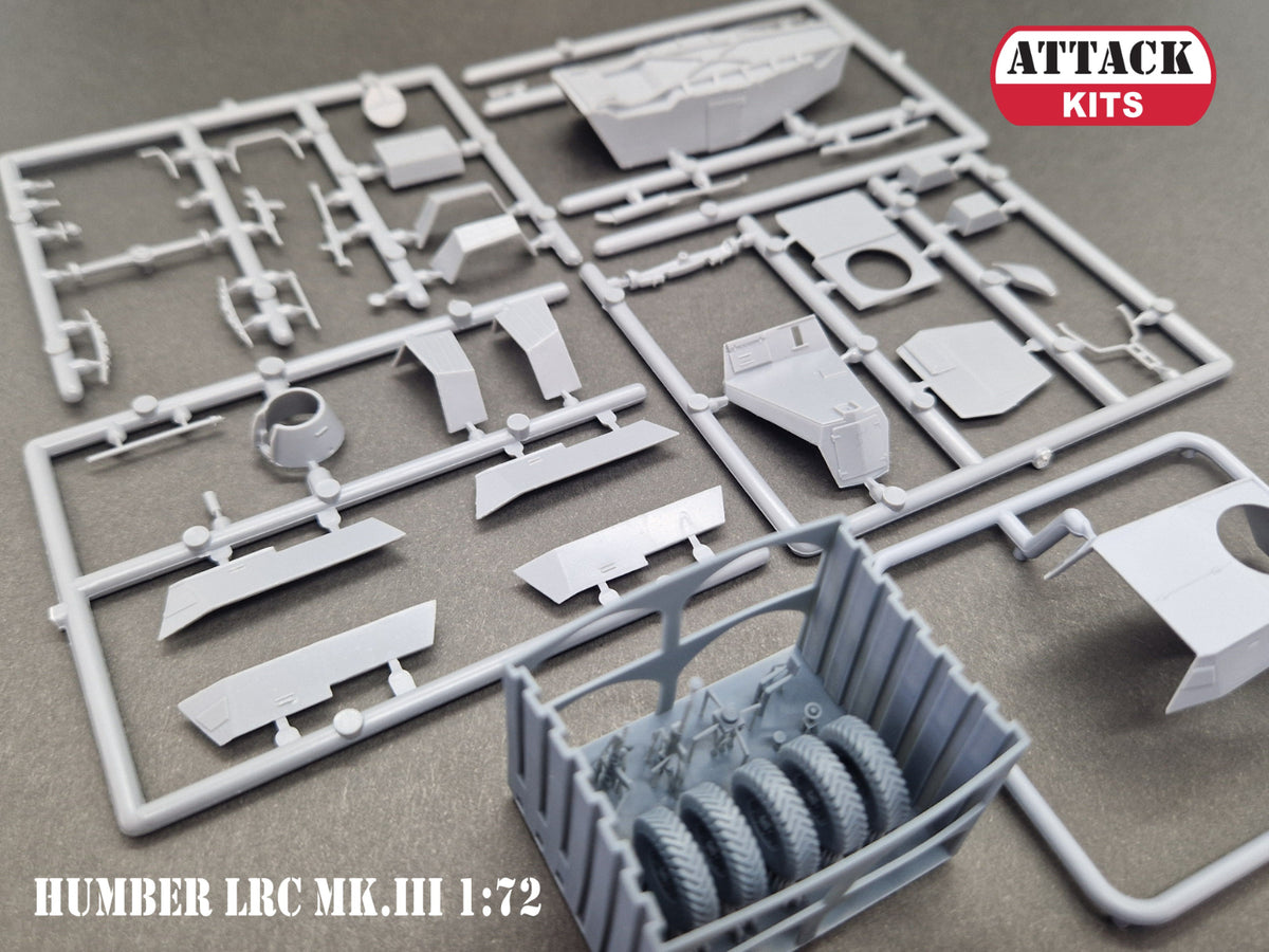 Attack Kits 72977 1:72 Humber LRC Mk.III Africa includes 3D printed parts (wheels & exterior details details)
