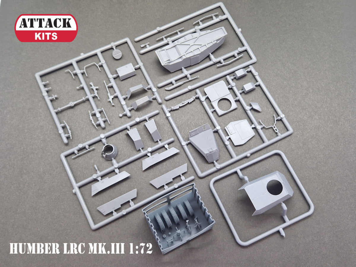 Attack Kits 72977 1:72 Humber LRC Mk.III Africa includes 3D printed parts (wheels & exterior details details)