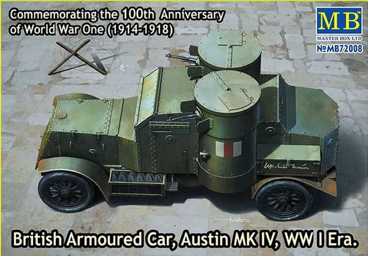 Master Box MB72008 1:72 British Armoured Car, Austin, Mk.IV, WWI Era