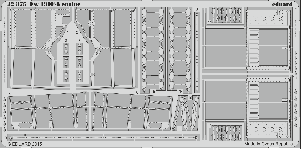 Eduard 32375 1:32 Focke-Wulf Fw-Fw-190F-8 engine