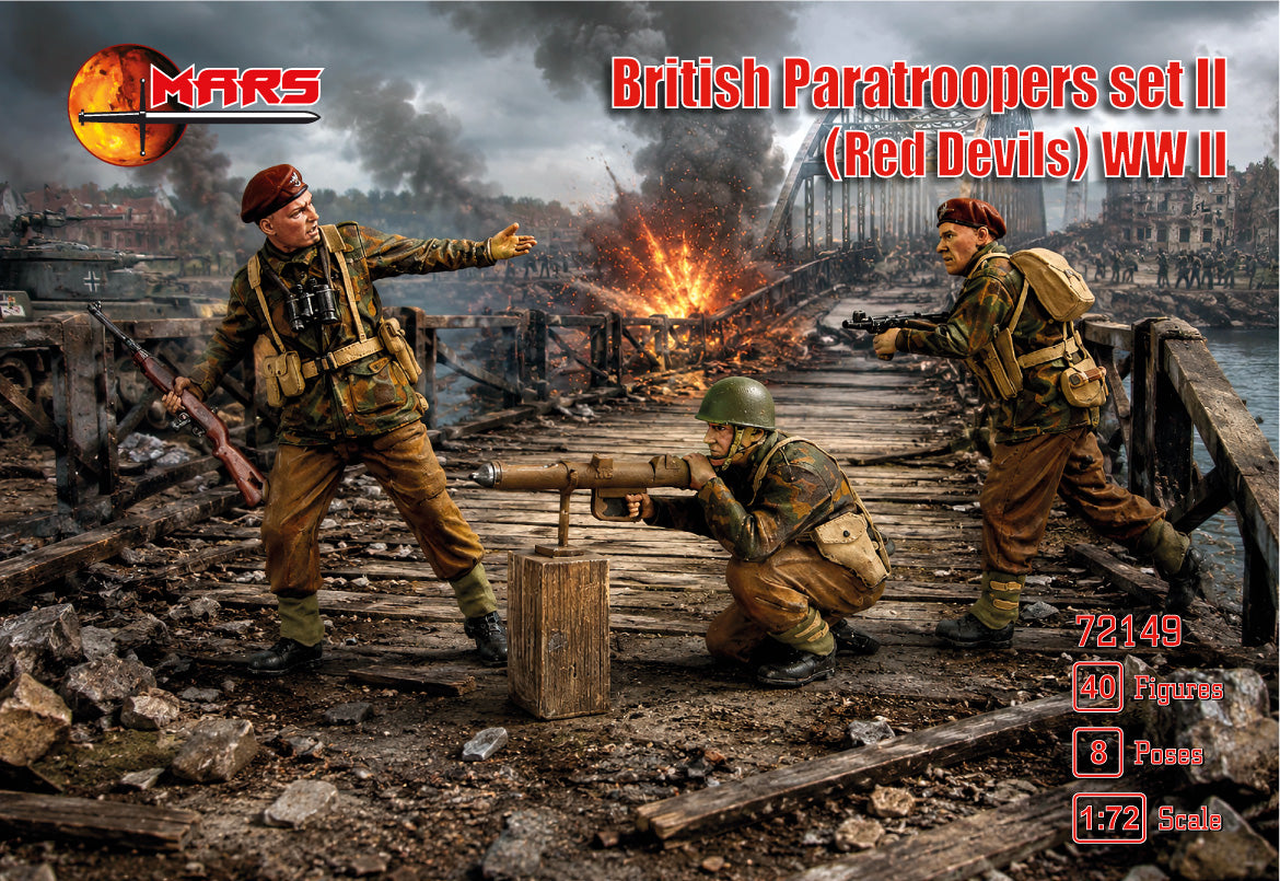 Mars 72149 1:72 British Paratroopers set, figure set II (WWII)