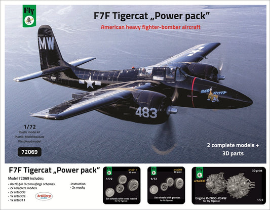 FLY 72069 1:72 Grumman F7F Tigercat 'POWER PACK' (2-in-1)