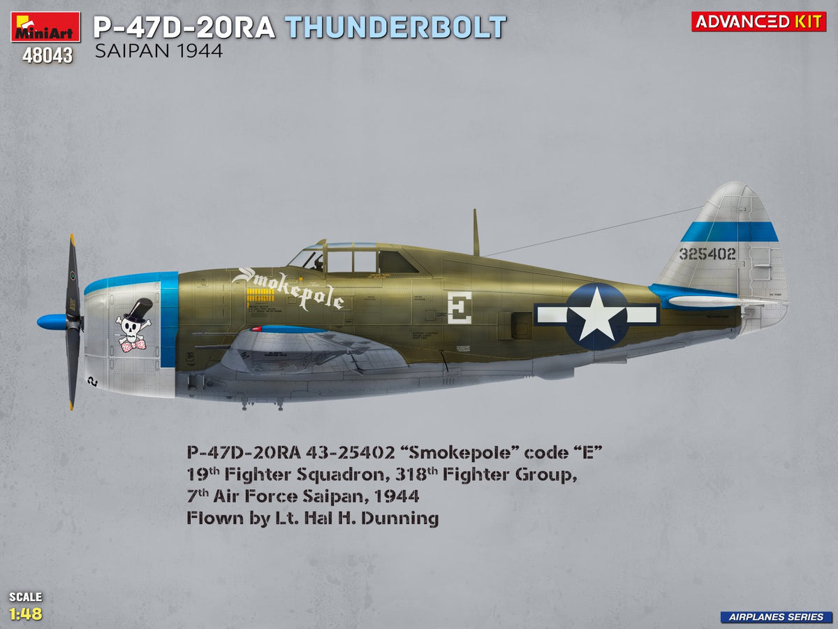 MiniArt 48043 1:48 Republic P-47D-20RA Thunderbolt. Saipan, 1944