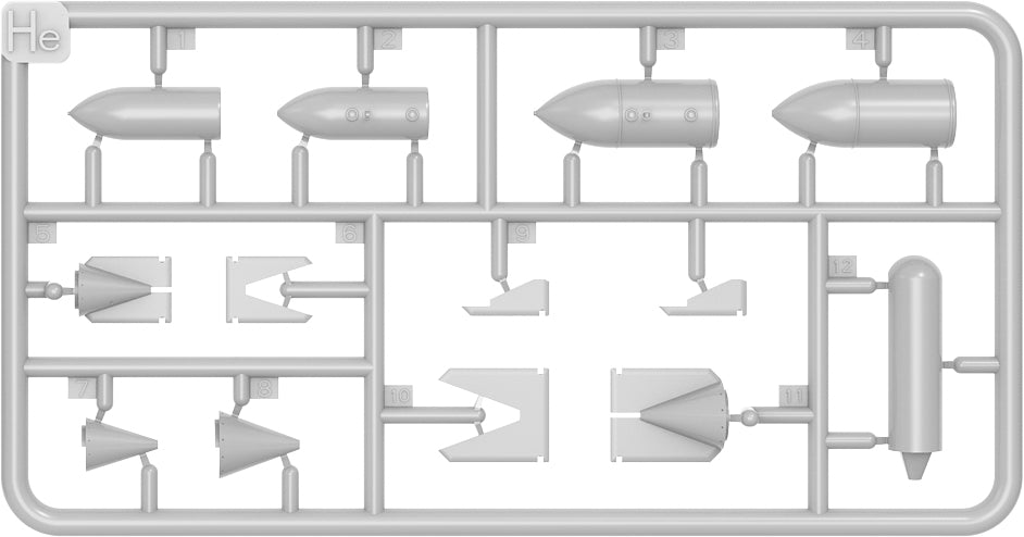 MiniArt 49021 1:48 German WWII Fuel Drop Tanks and Bombs