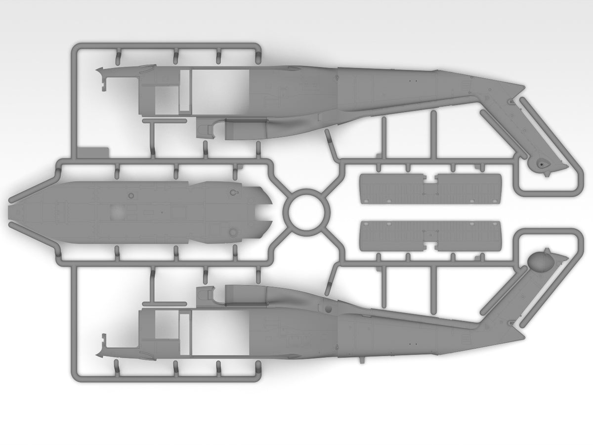 ICM 48368 1:48 Sikorsky UH-60A Black Hawk with ESSS and skis