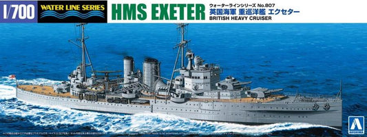 Aoshima 06754 1:700 HMS Exeter heavy cruiser Royal Navy