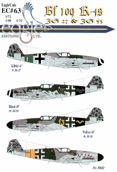 Eagle Cal 72063 1:72 Messerschmitt Bf-109K-4