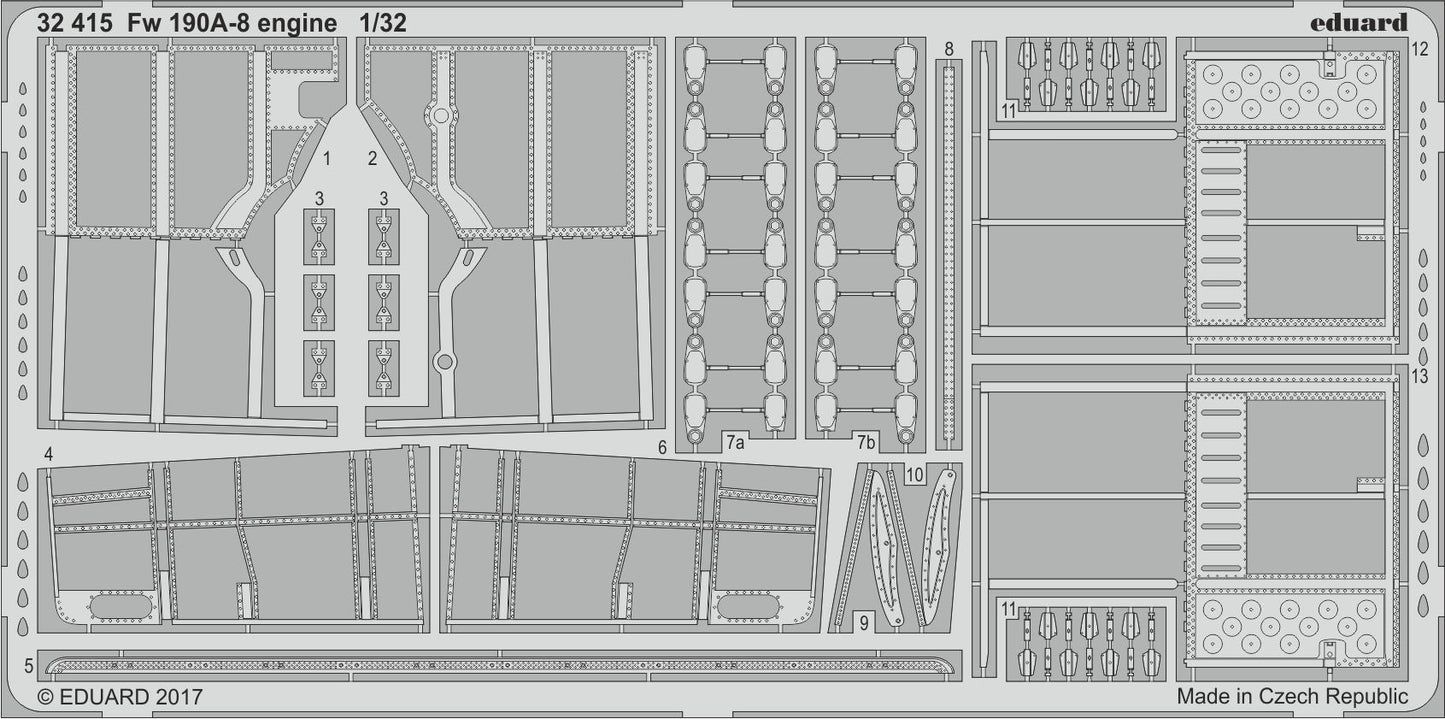 Eduard 32415 1:32 Focke-Wulf Fw-190A-8 engine