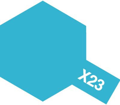 Tamiya X-23 Clear Blue 10ml Acrylic Paint