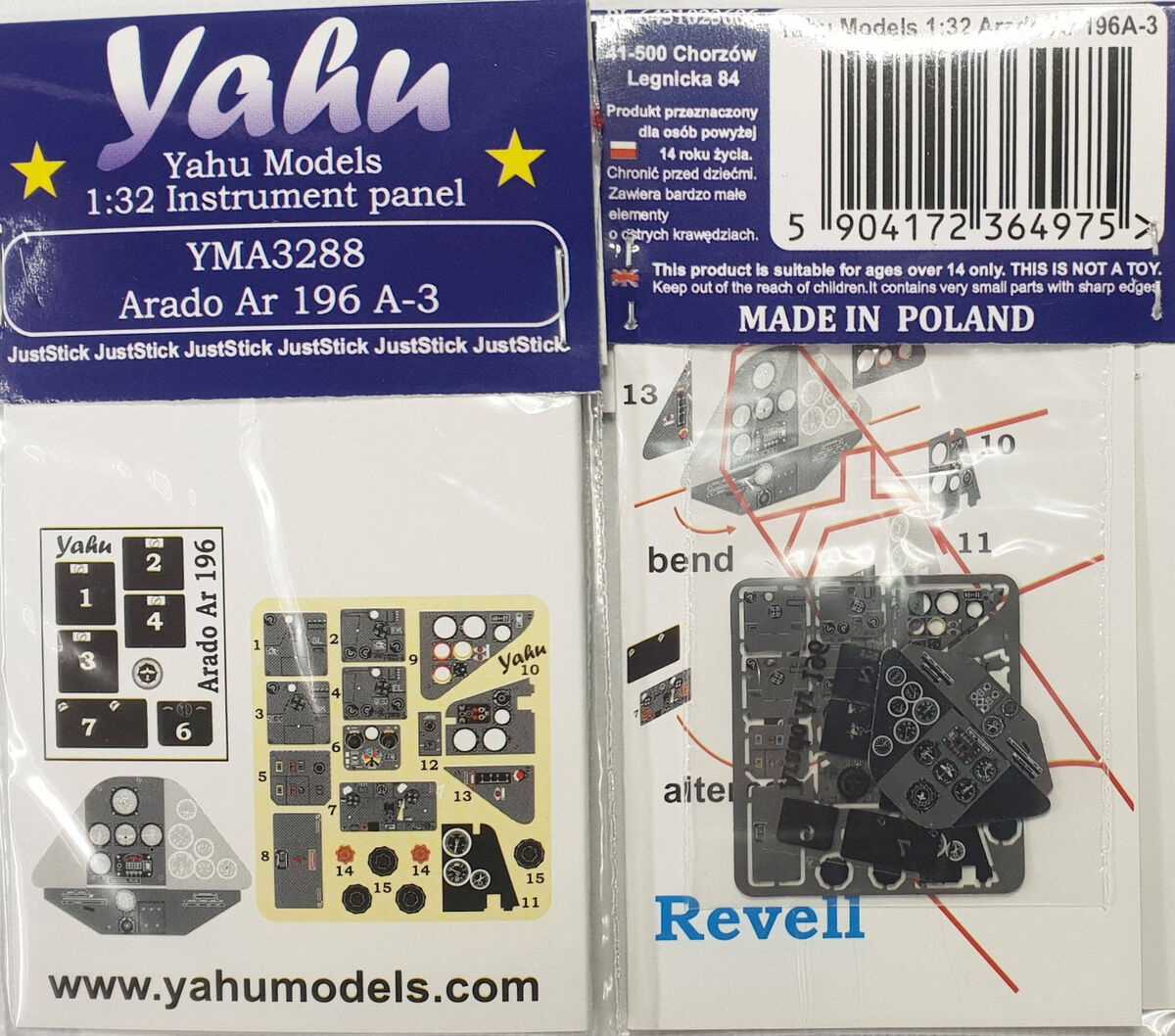 Yahu Models YMA3288 1:32 Arado Ar-196 pre-painted