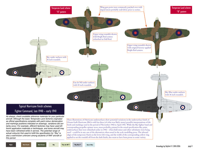 Aviaeology ADD72C104-2 1:72 Hawker Hurricane National Markings – early variation 2