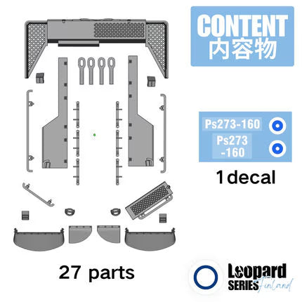 Rockit Studio RS721002 1:72 Leopard 2A4 Finnish Army Conversion Set