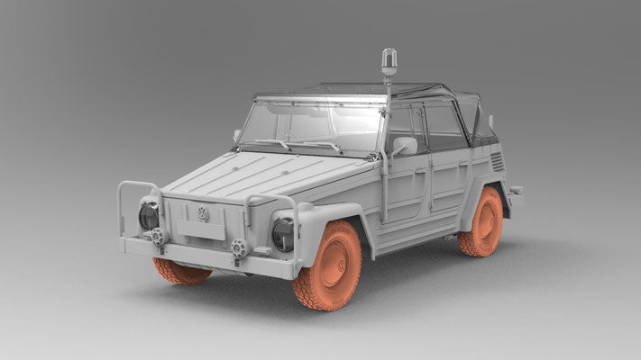 Das Werk DW35045 1:35 Kurierwagen Typ 181 - Bluelight versionHighly detailed kitScale 1:353D-printed wheels and radio unit (including handset) for superior detailClosed tarpaulin molded as a single part in clear materialFinely printed decal sheet offerin