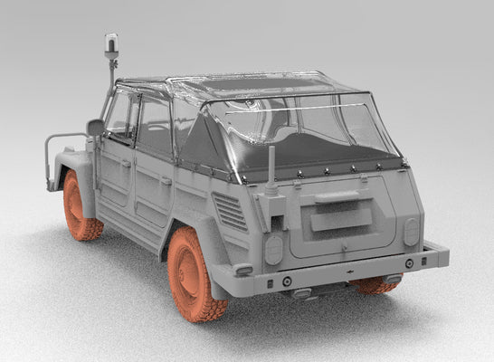 Das Werk DW35045 1:35 Kurierwagen Typ 181 - Bluelight versionHighly detailed kitScale 1:353D-printed wheels and radio unit (including handset) for superior detailClosed tarpaulin molded as a single part in clear materialFinely printed decal sheet offerin
