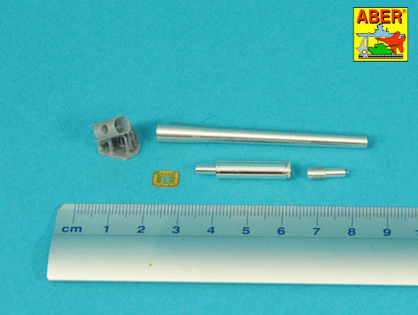 Aber 35L286 1:35 90mm M-36 tank barrel T-shaped Muzzle Brake without mantlet cover for U.S. M47 and M48A3 Patton