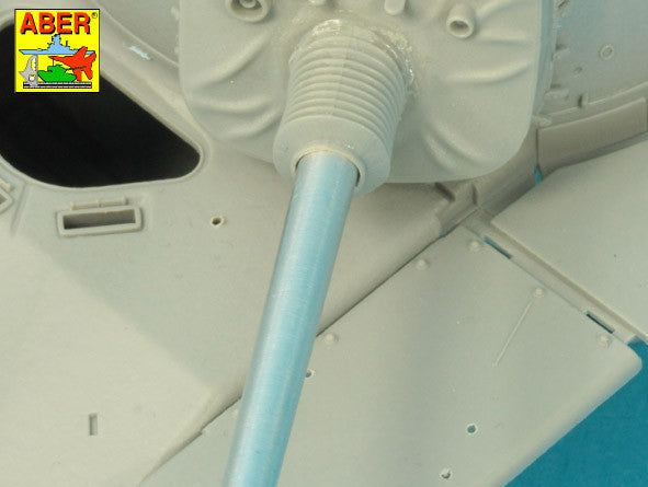 Aber 35L286 1:35 90mm M-36 tank barrel T-shaped Muzzle Brake without mantlet cover for U.S. M47 and M48A3 Patton