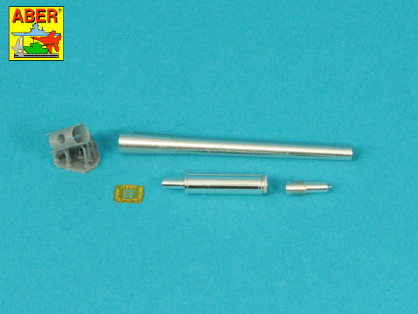 Aber 35L286 1:35 90mm M-36 tank barrel T-shaped Muzzle Brake without mantlet cover for U.S. M47 and M48A3 Patton