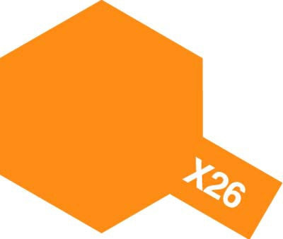 Tamiya X-26 Clear Orange 10ml Acrylic Paint