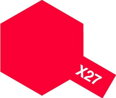 Tamiya X-27 Clear Red 10ml Acrylic Paint