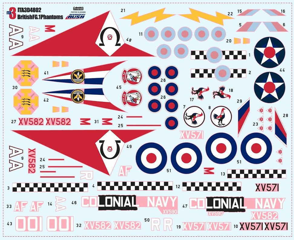 Inside the Armour ITAD4802 1:48 British McDonnell-Douglas FG.1 Phantoms