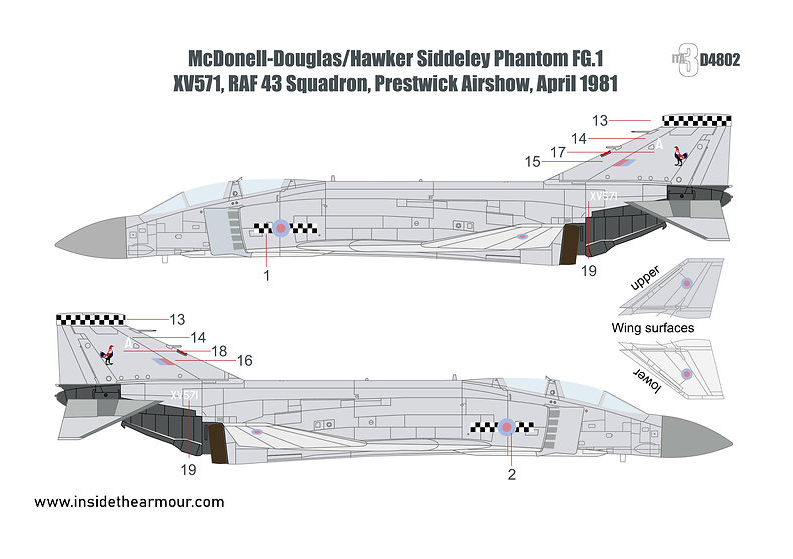 Inside the Armour ITAD4802 1:48 British McDonnell-Douglas FG.1 Phantoms