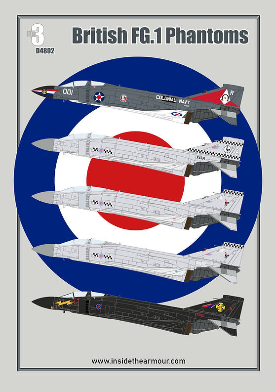 Inside the Armour ITAD4802 1:48 British McDonnell-Douglas FG.1 Phantoms