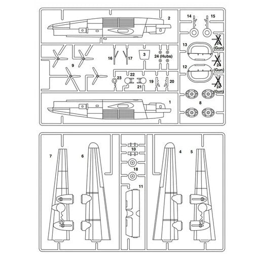 Academy 12666 1:144 Consolidated B-24J Liberator Heavy Bomber