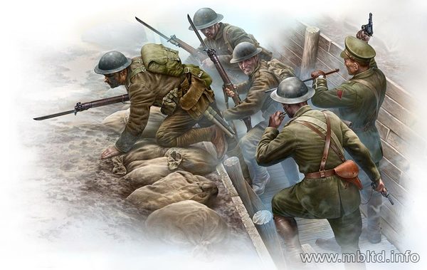 Master Box MB35114 1:35 British Infantry, Before the attack, WWI era
