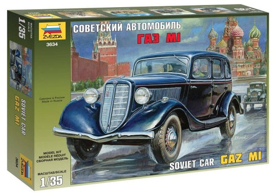 Zvezda 3634 1:35 GAZ M1 Soviet Car